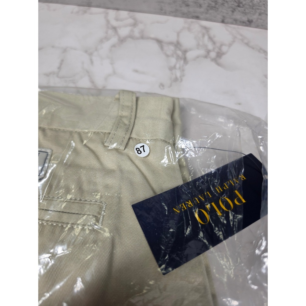 Ralph Lauren Kids Classic Polo Chino Shorts Size 18 Basic Sand Khaki NWT - Picture 5 of 5